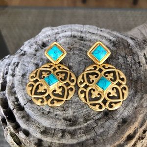 Julie Vos 24 kt gold plated earrings